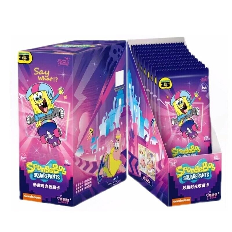 Kayou SpongeBob SquarePants Anime Collectible Trading Cards Booster Box Sealed