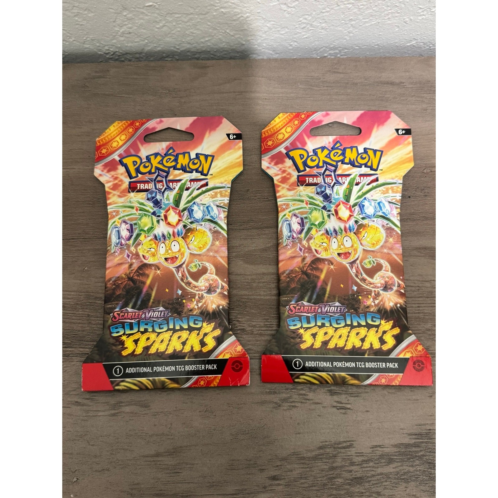 2025 Pokemon Surging Sparks Alolan Exeggutor Sleeved Booster Packs 2x [New]