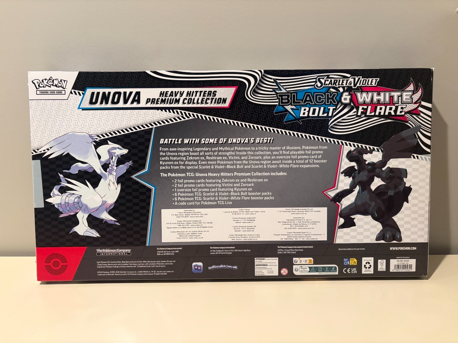 Pokemon TCG Unova Heavy Hitters Premium Collection Black Bolt & White Flare NEW