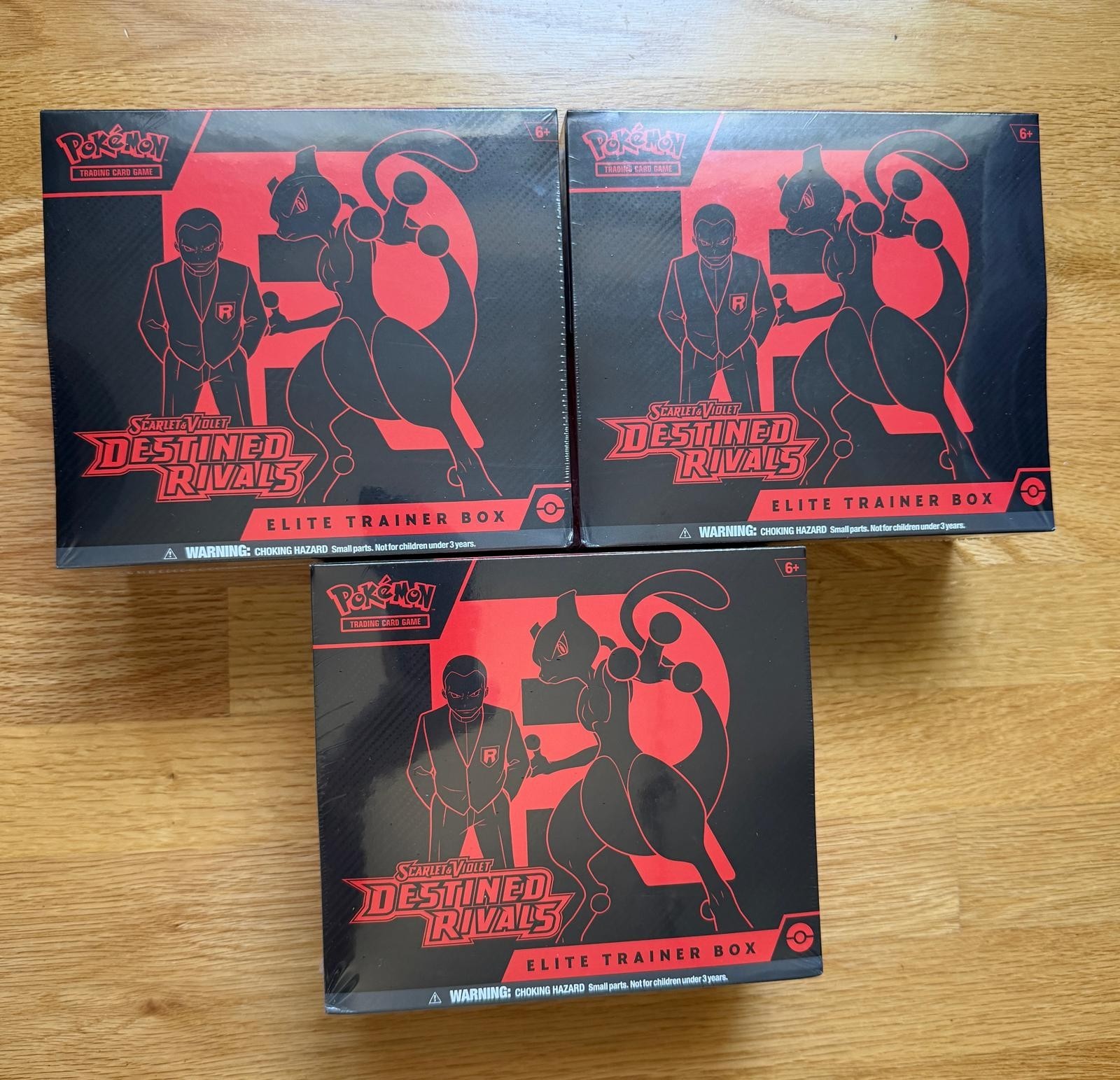 Pokémon Scarlet & Violet Destined Rivals Elite Trainer Box ETB Sealed (BOX OF 3)