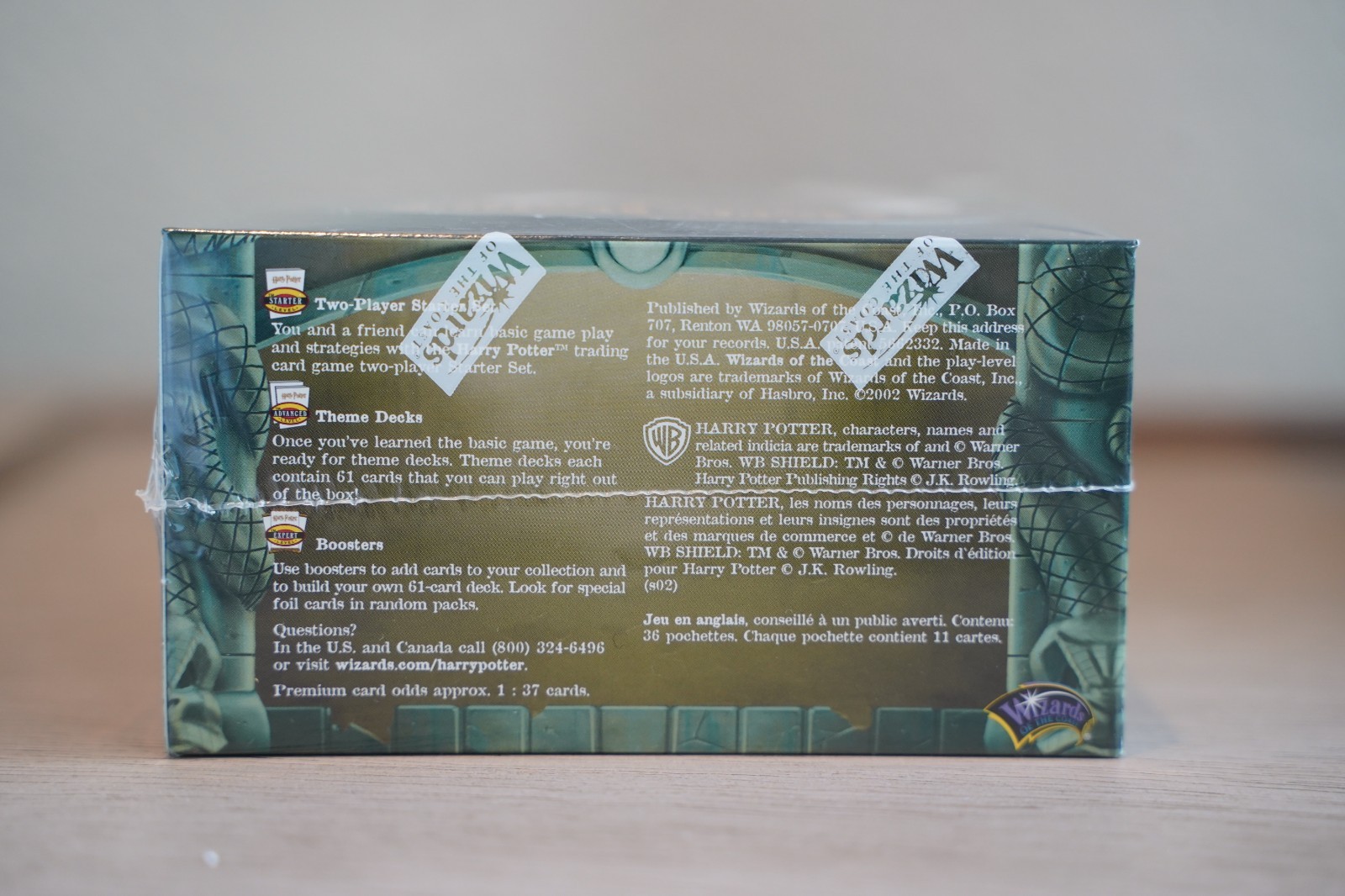 Harry Potter TCG Chamber of Secrets Booster Box 36 Packs Sealed WOTC English