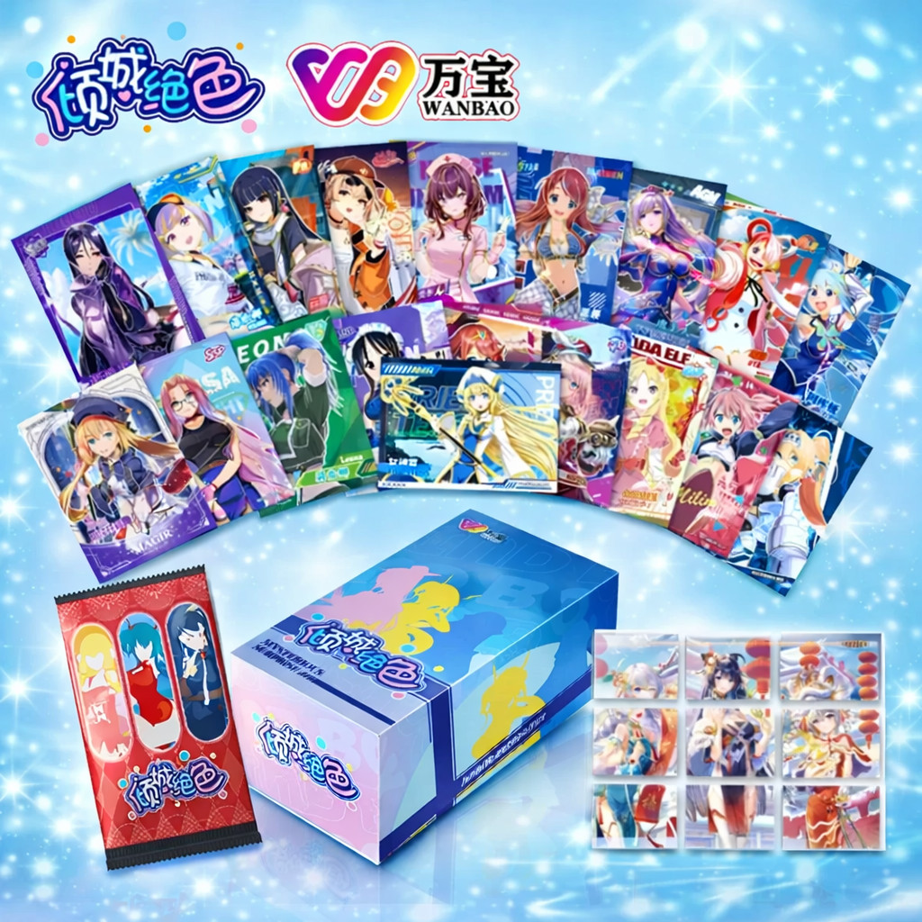 Goddess Story Mystery Surprise Booster Box, 16 packs 49 Cards Anime, Girl Party