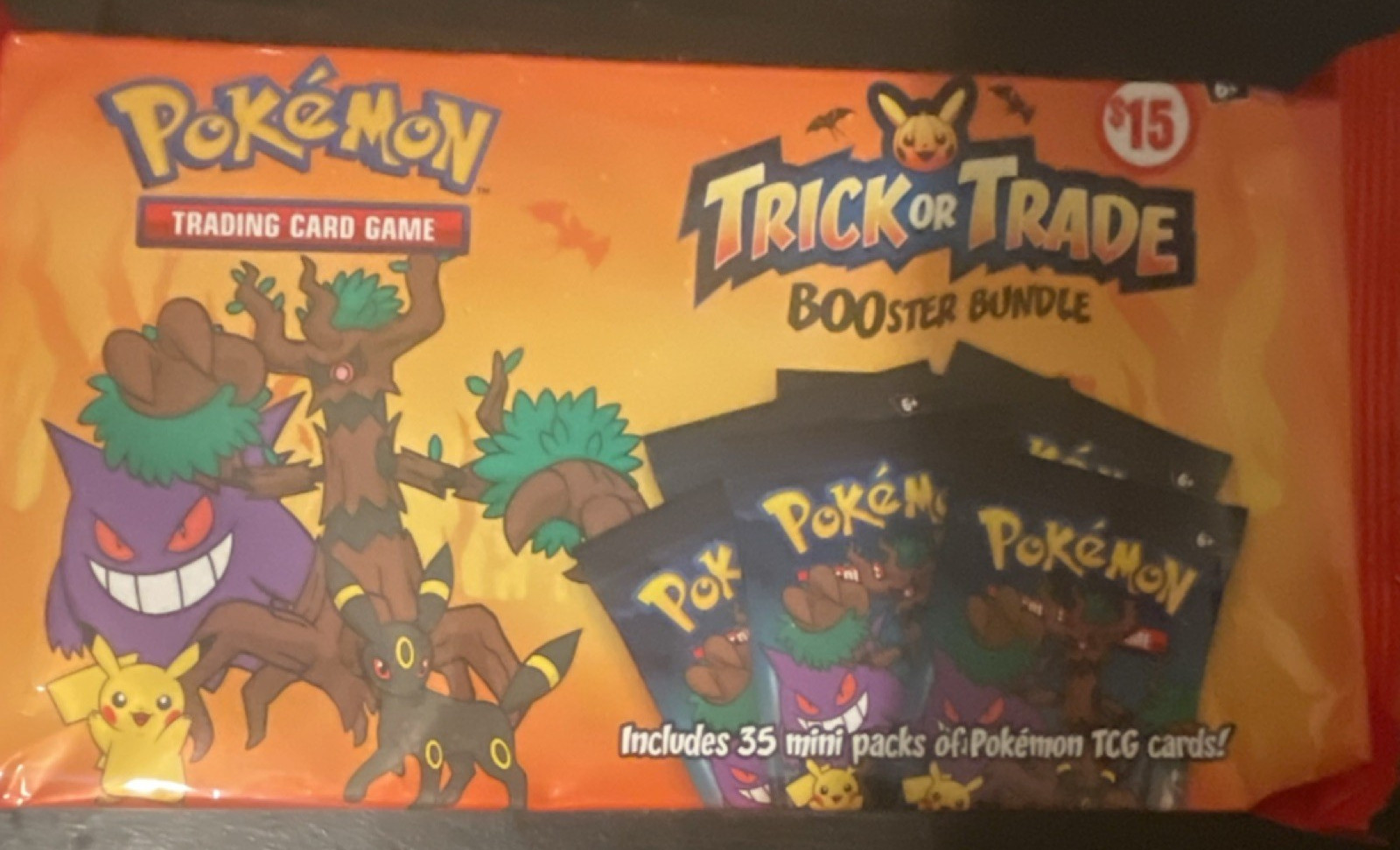 Pokémon TCG Trick or Trade Booster Bundle Box Gengar Pikachu Umbreon Trevenant