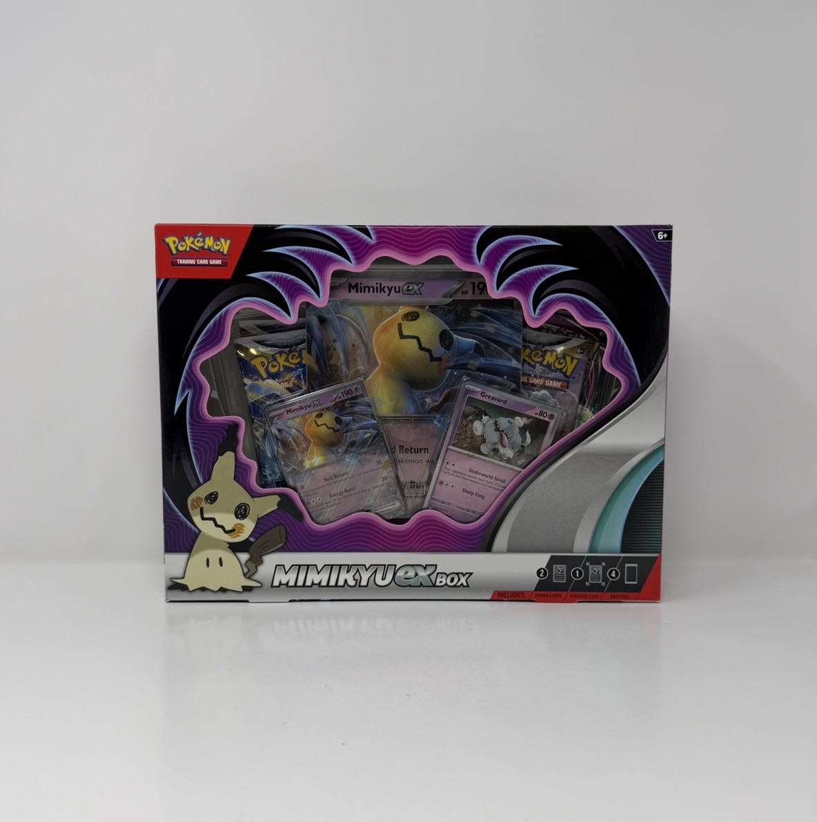 Pokemon TCG Mimikyu EX Collection Factory Sealed Box 4 Booster Packs Inside
