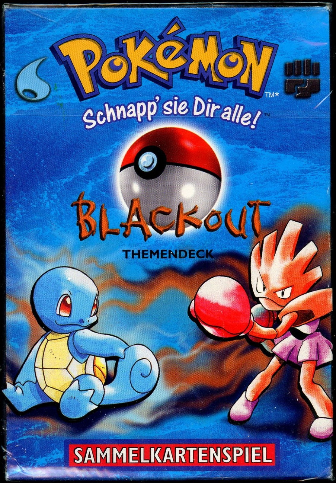 Sealed GERMAN Base Set BLACKOUT Theme Deck (60 Pokemon Cards)