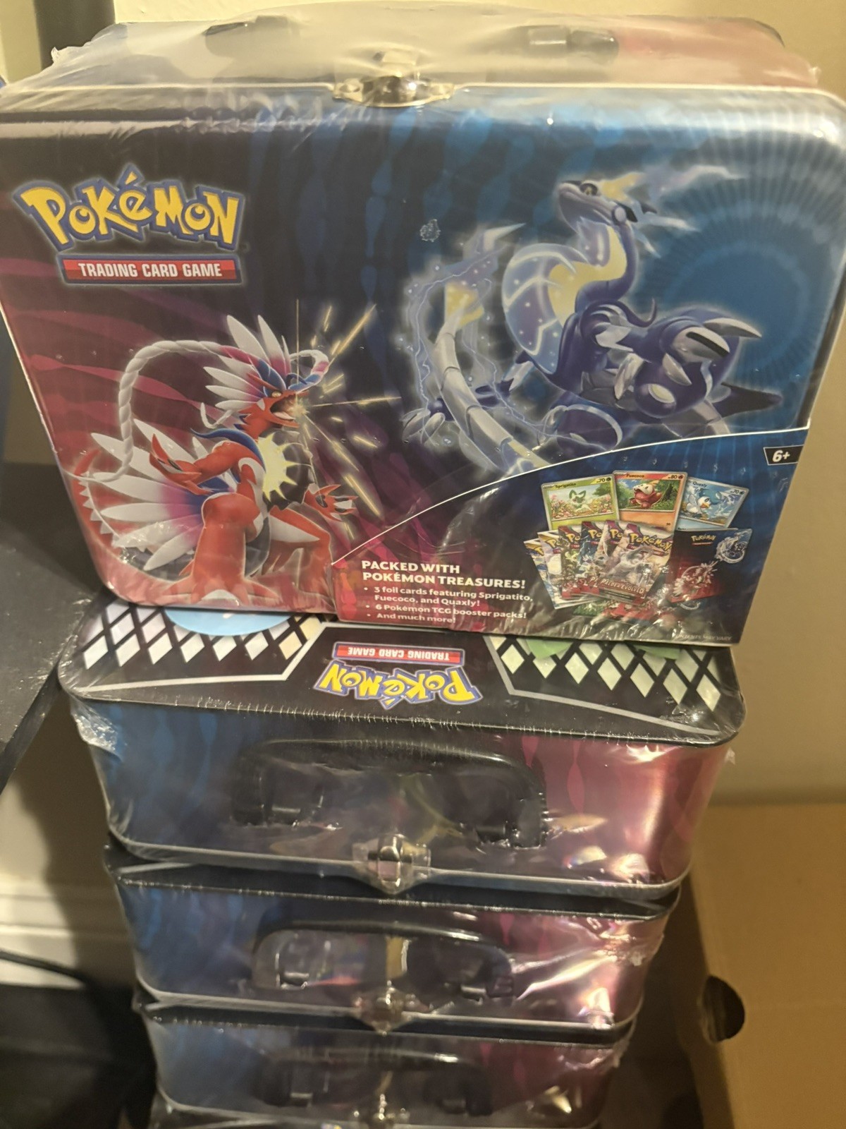 Pokemon2023 Summer Fall Collector’s Chest Tin Scarlet & Violet SEALED x6 🔥🔥