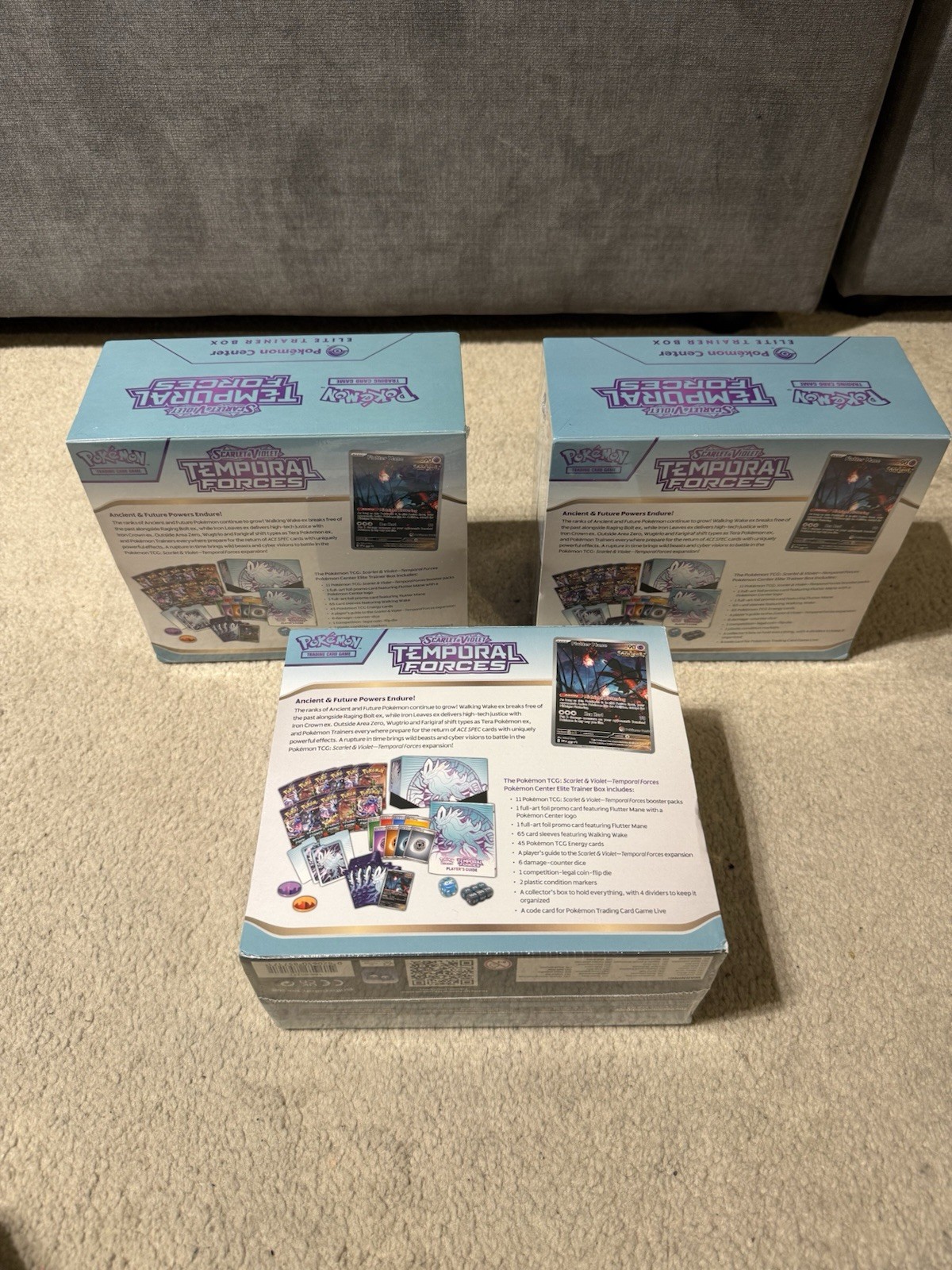 Temporal Forces Walking Wake Pokemon Center Elite Trainer Box ETB – New & Sealed