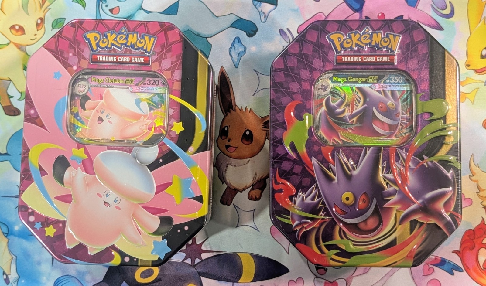 Pokémon TCG Mega Moonlit Tin Set Gengar & Clefable Promos Sealed Lot Of 2