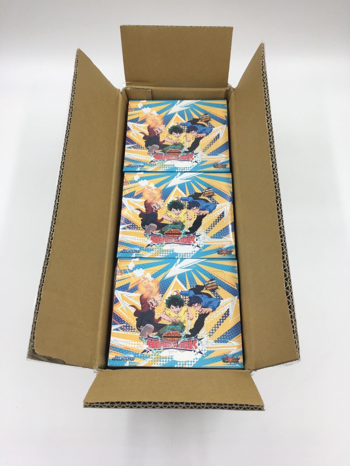 UniVerses: My Hero Academia – Heroes Clash 1st Edition Booster Box x6