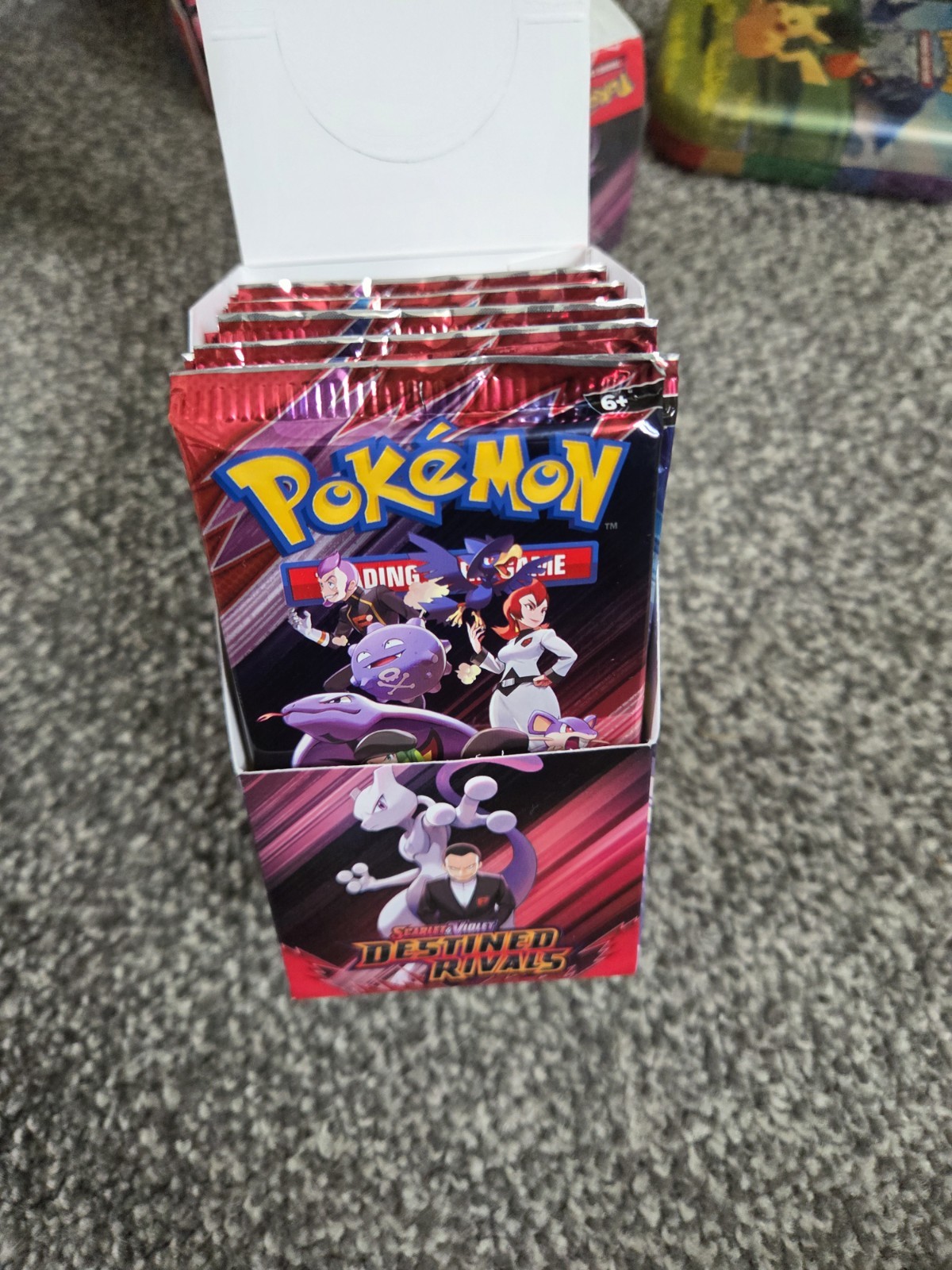 Pokemon Destined Rivals Unsealed Half Booster Box, 18 Packs. New/Unsealed