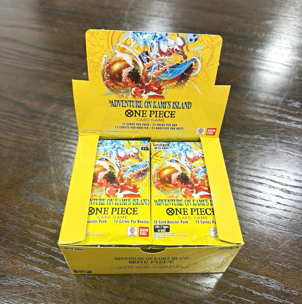 Bandai One Piece Card Game Adventure on Kami’s Island Booster Box OP15-EB04