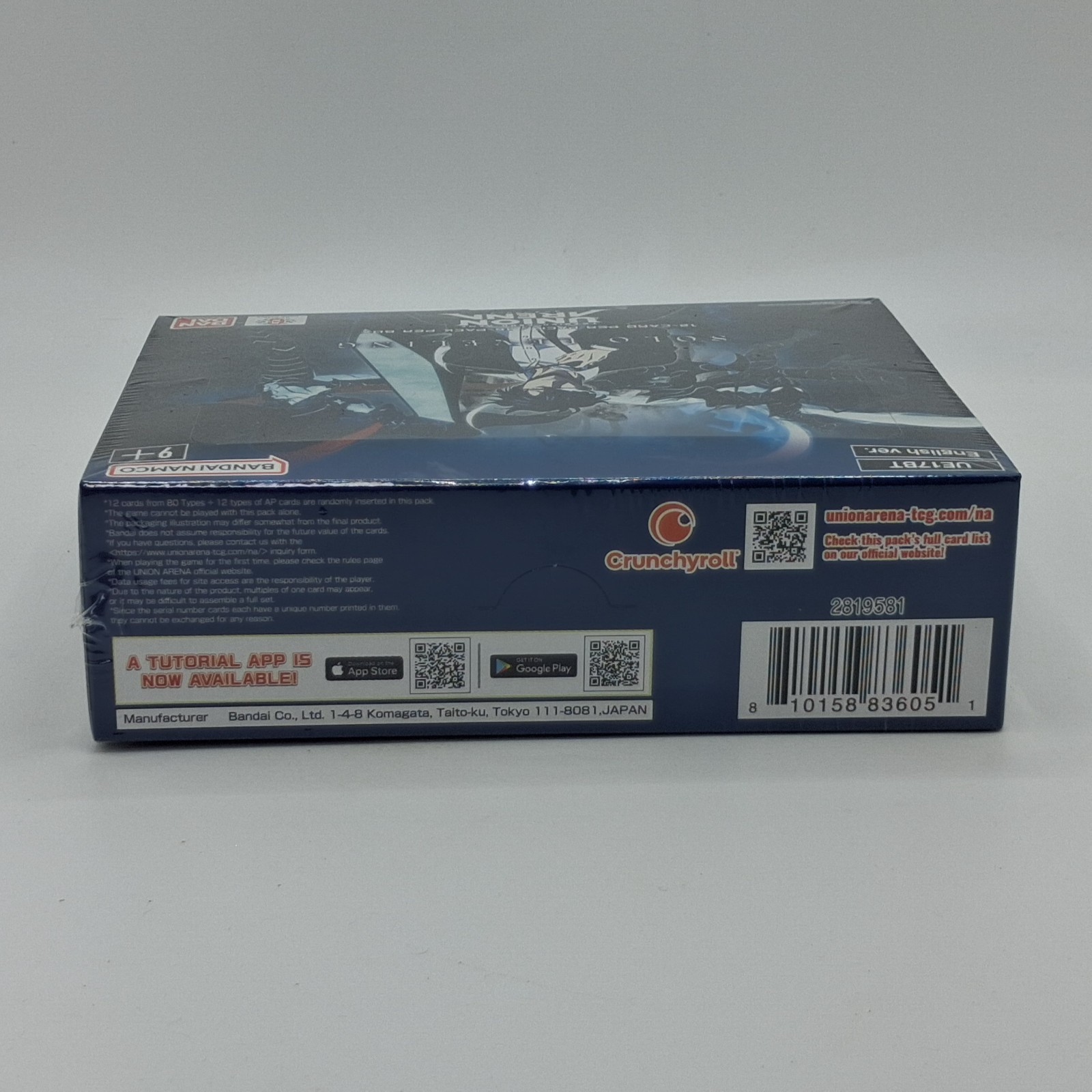 Bandai Namco Union Arena Solo Leveling UE17BT English Booster Box 1st Edition