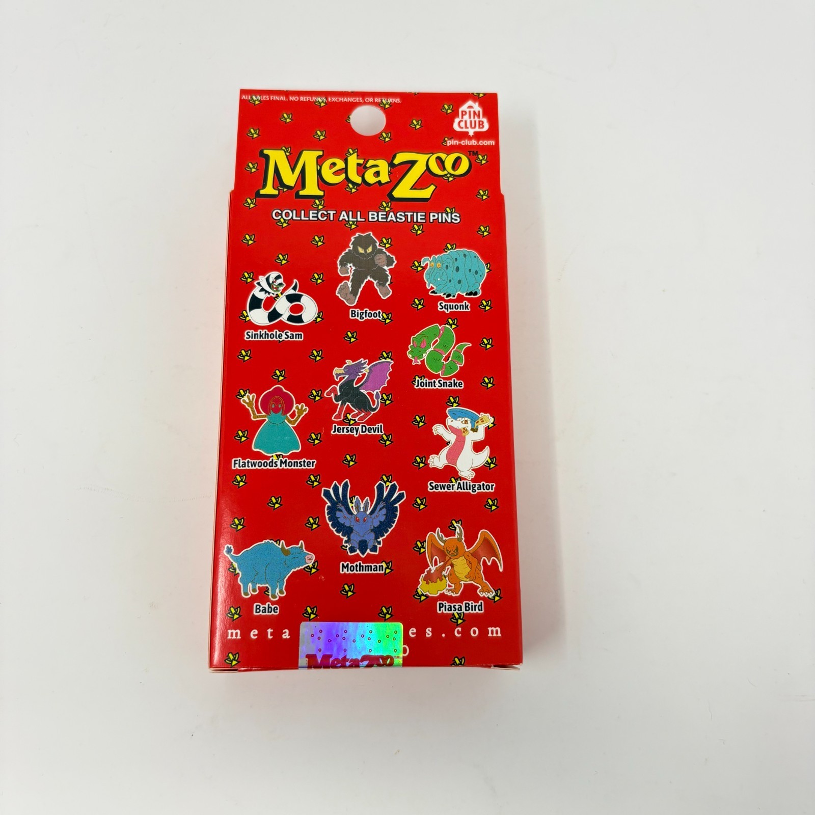 Metazoo x Pin Club 1st Edition Sinkhole Sam Pin & Promo Card Set