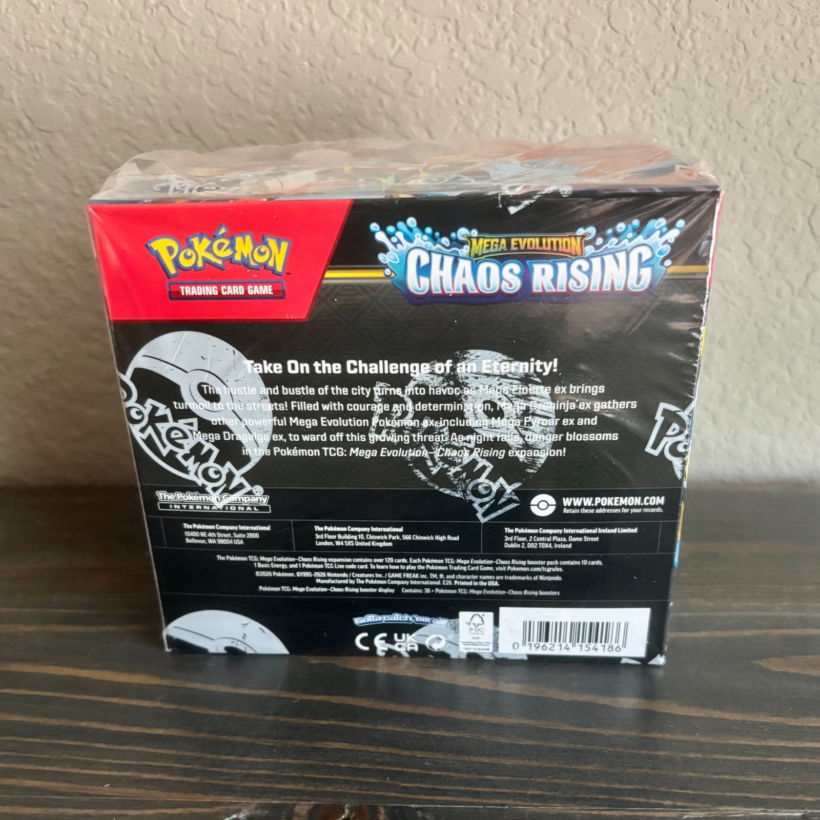 Booster Box Chaos Rising ME04 Pokemon TCG FACTORY SEALED, BRAND NEW IN HAND
