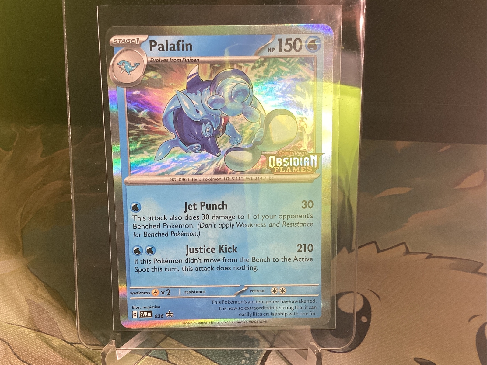 Pokemom TCG Obsidian Flames Palafin Pre Release Promo SVP-EN 036 NM