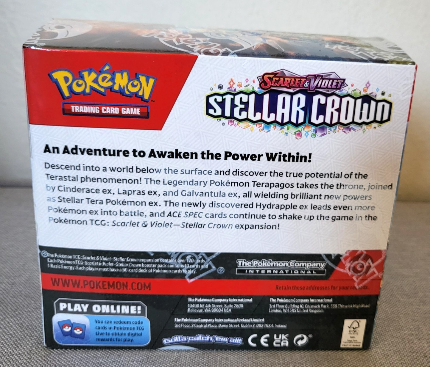 Pokemon TCG Scarlet & Violet Stellar Crown Booster Box SV07 New Sealed 36 Packs
