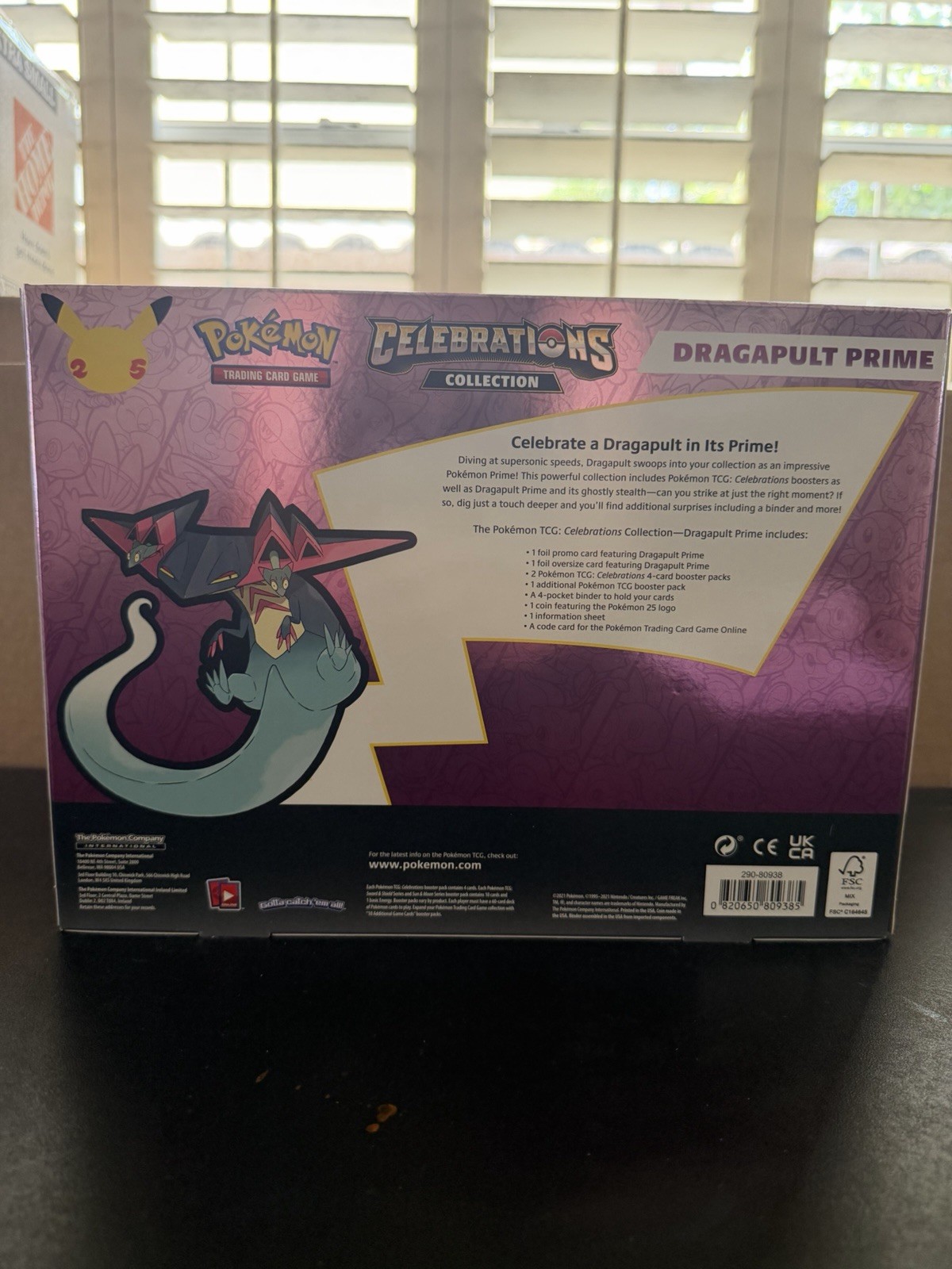 Pokémon TCG Celebrations Dragapult Prime Collection Box Sealed