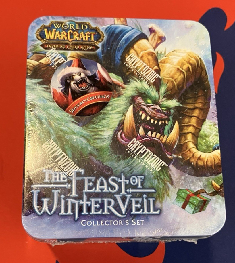 WOW TCG The Feast of Winter Veil Collector’s Set Tin Sealed Deck Booster 2012