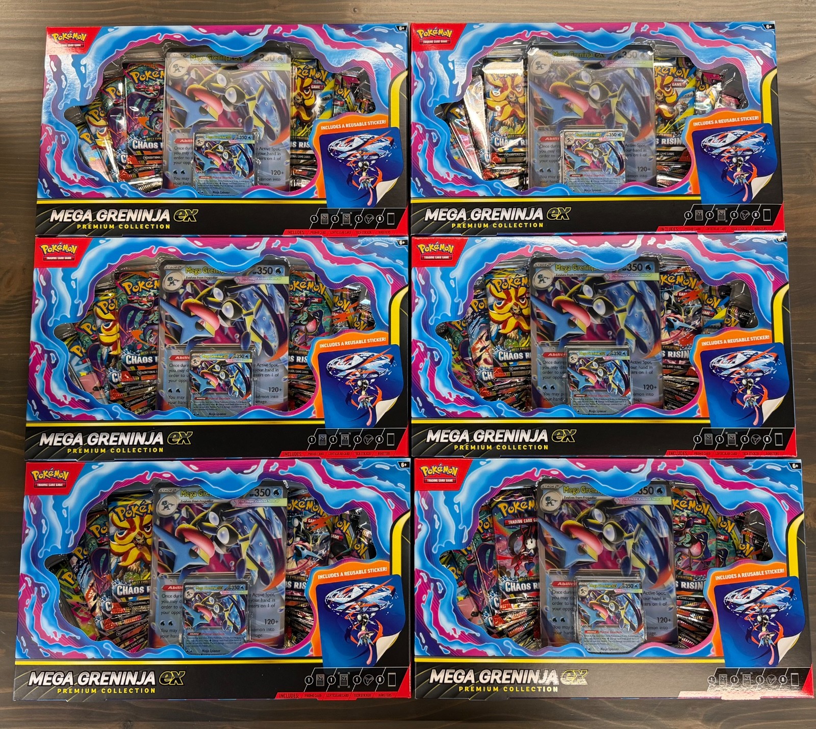 Pokemon MEGA GRENINJA ex Premium Collection Case New Factory Sealed (6 Boxes)