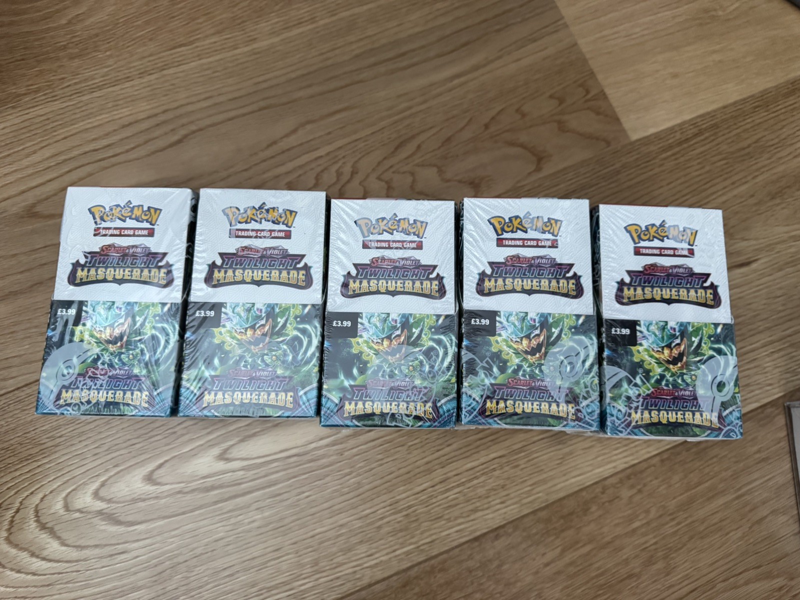 Pokémon TCG Twilight Masquerade Half Booster Box Sealed 18 Packs