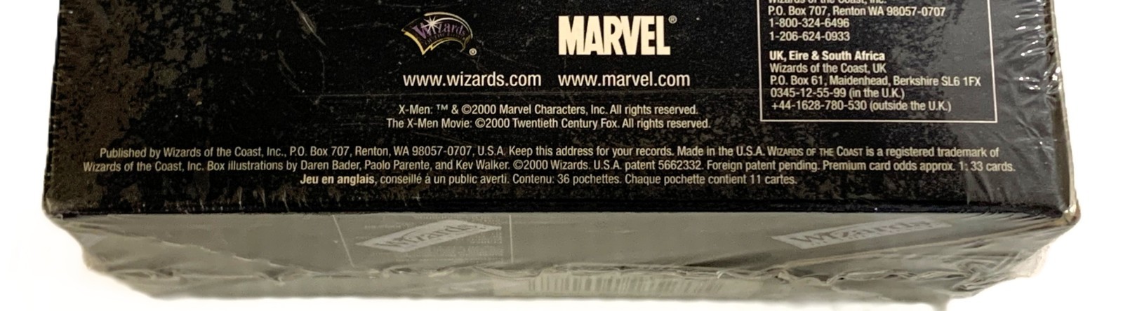 2000 Marvel X-MEN TRADING CARD GAME Wizards of the Coast BOOSTER BOX NEW SEALED