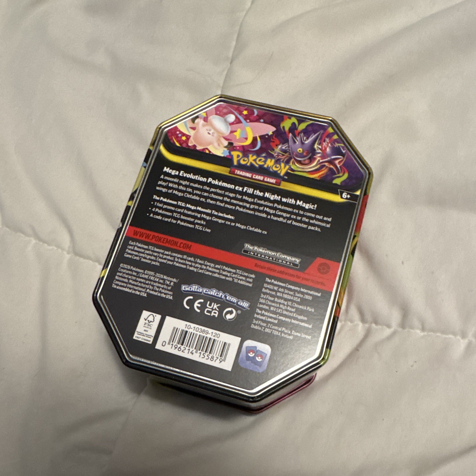 Pokémon TCG: Mega Evolution Mega Clefable ex Tin English 2024 (1 Card)
