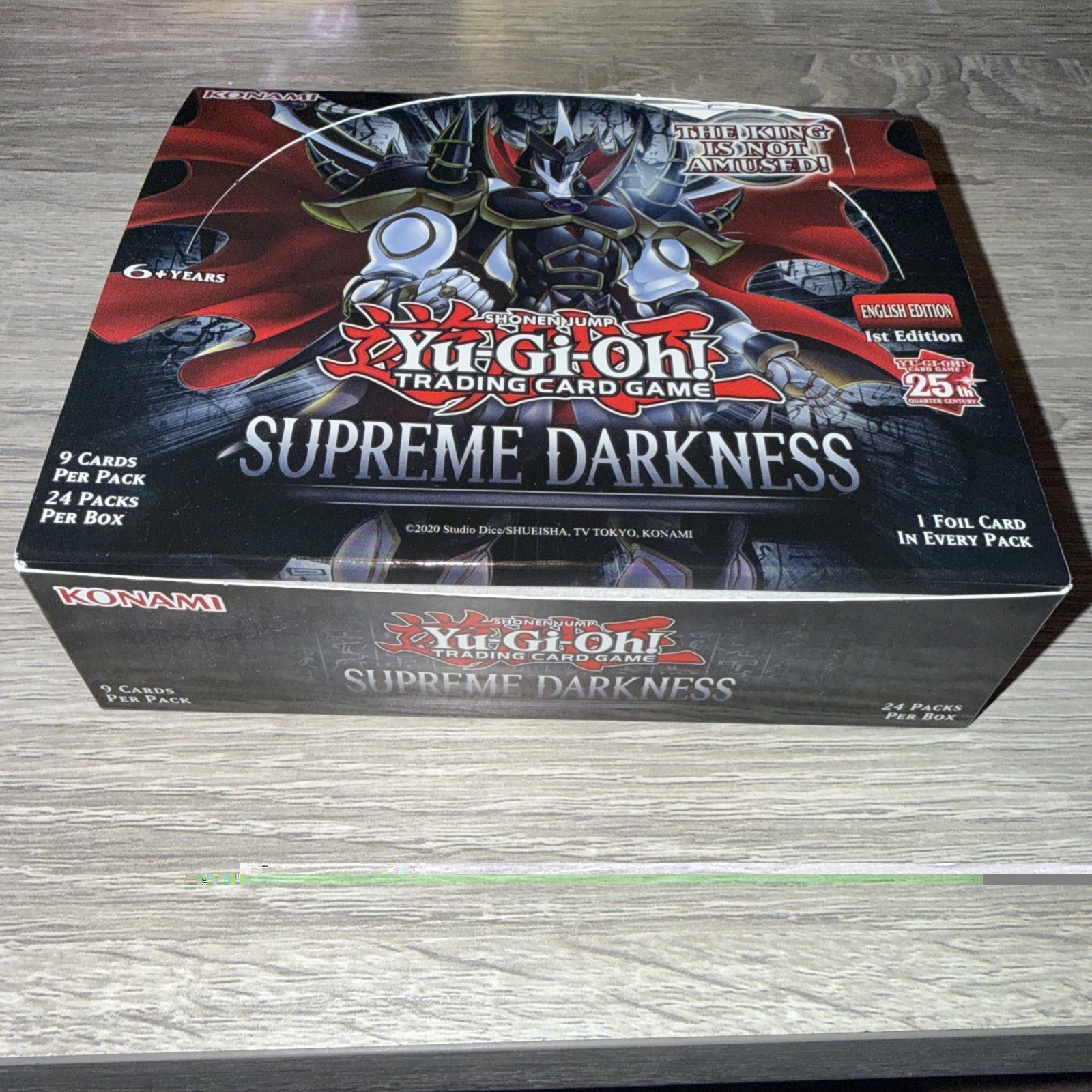 Yugioh Supreme Darkness Booster Box 1st Edition (open)
