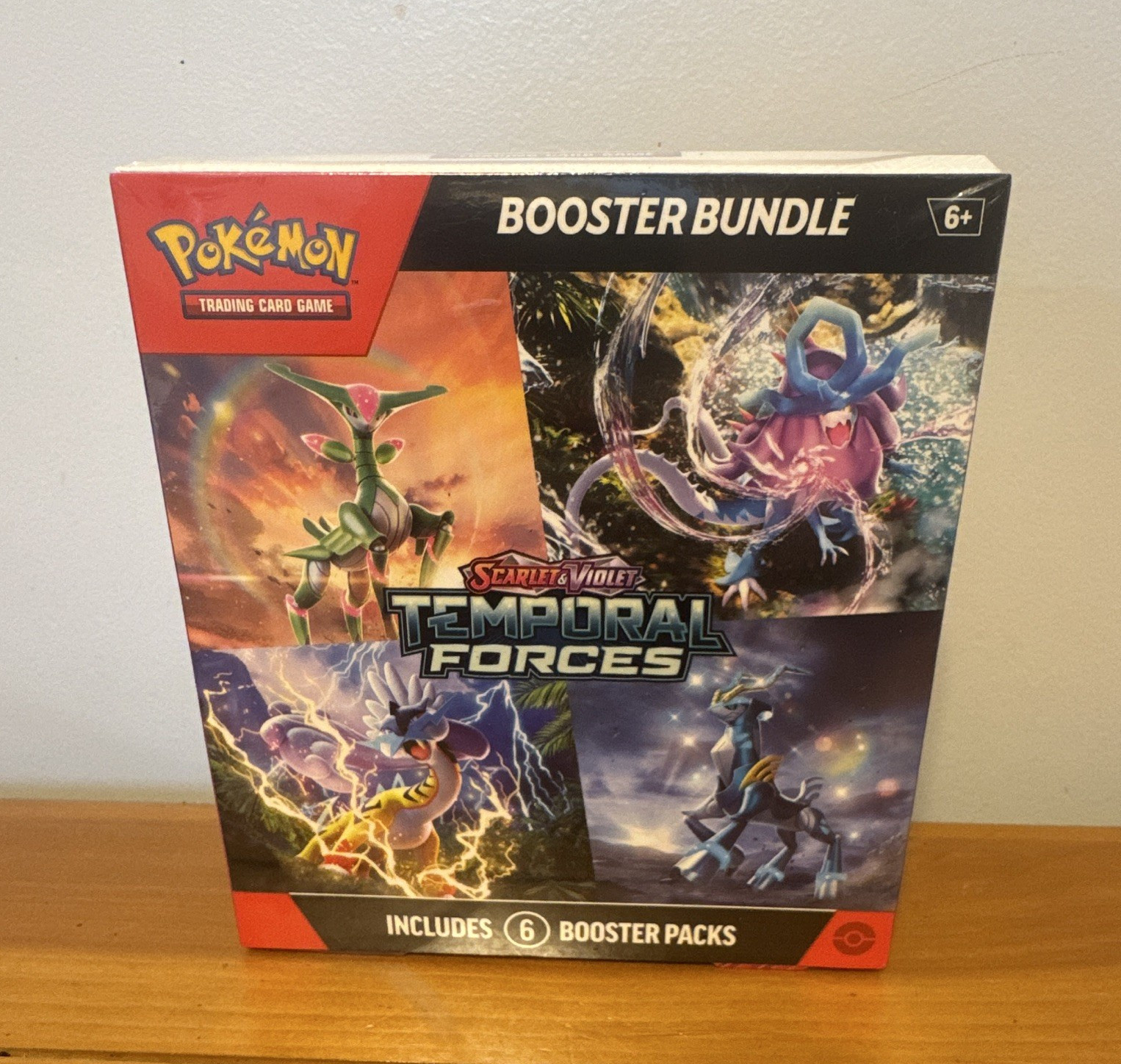 Pokémon TCG Scarlet & Violet Temporal Forces Booster Bundle Box 6 Packs 2024