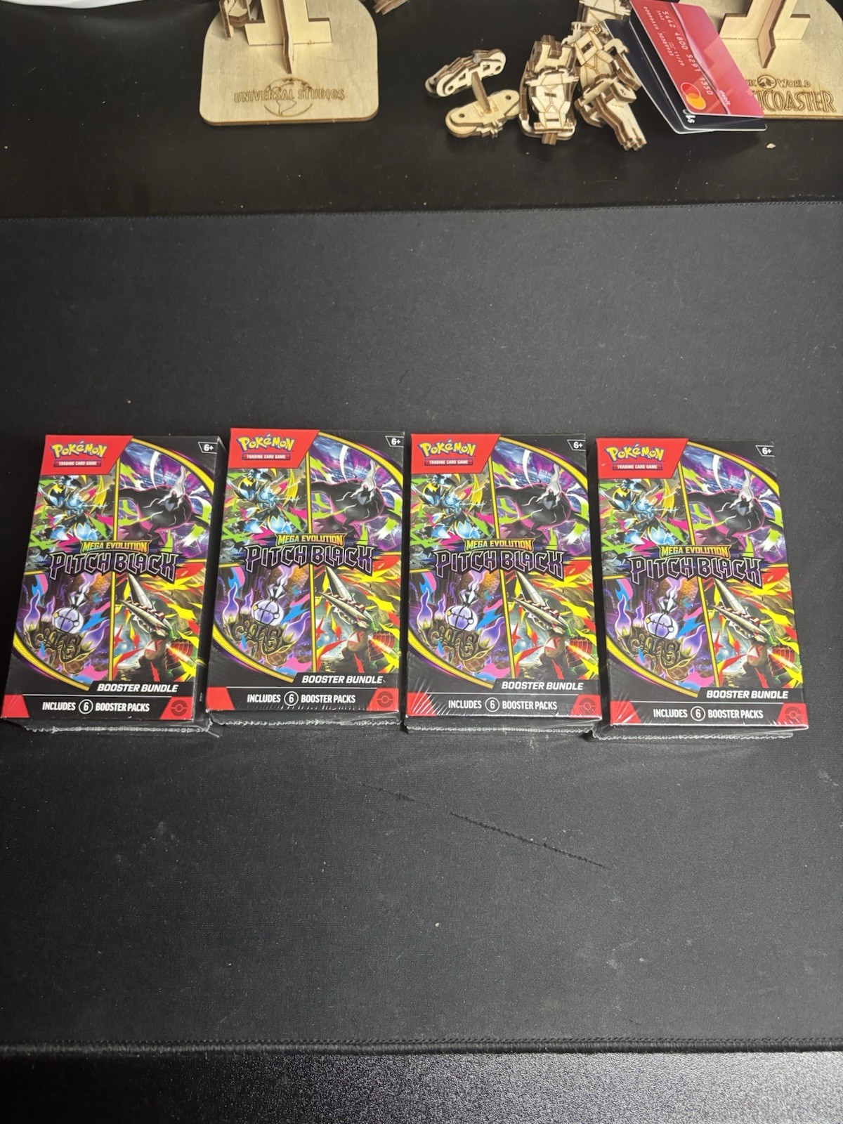 4 Pokemon Mega Evolution Pitch Black Booster Bundles Factory Sealed