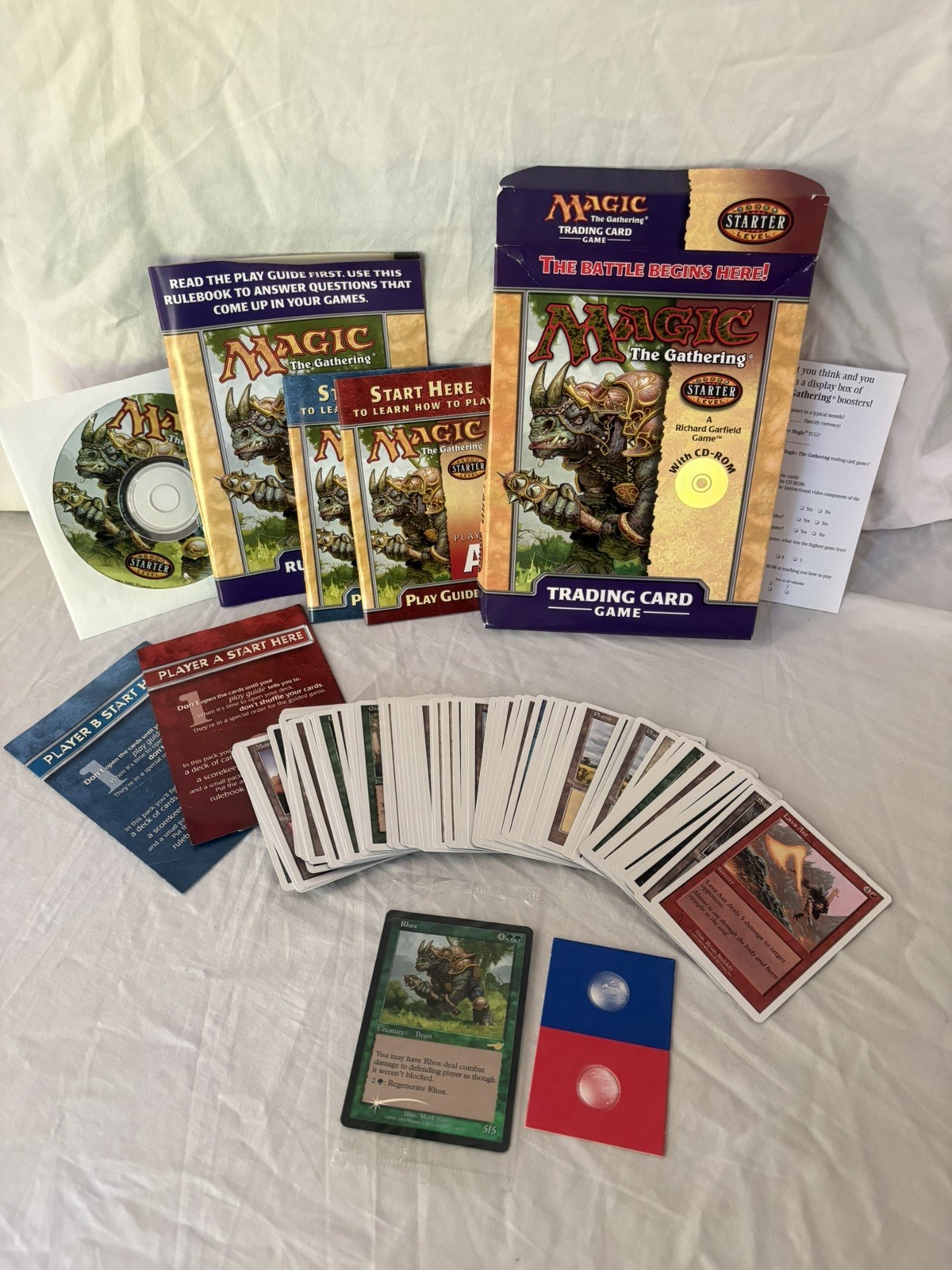 Magic the Gathering Starter Level TCG 2000 Player A & B – Complete with CD- ROM