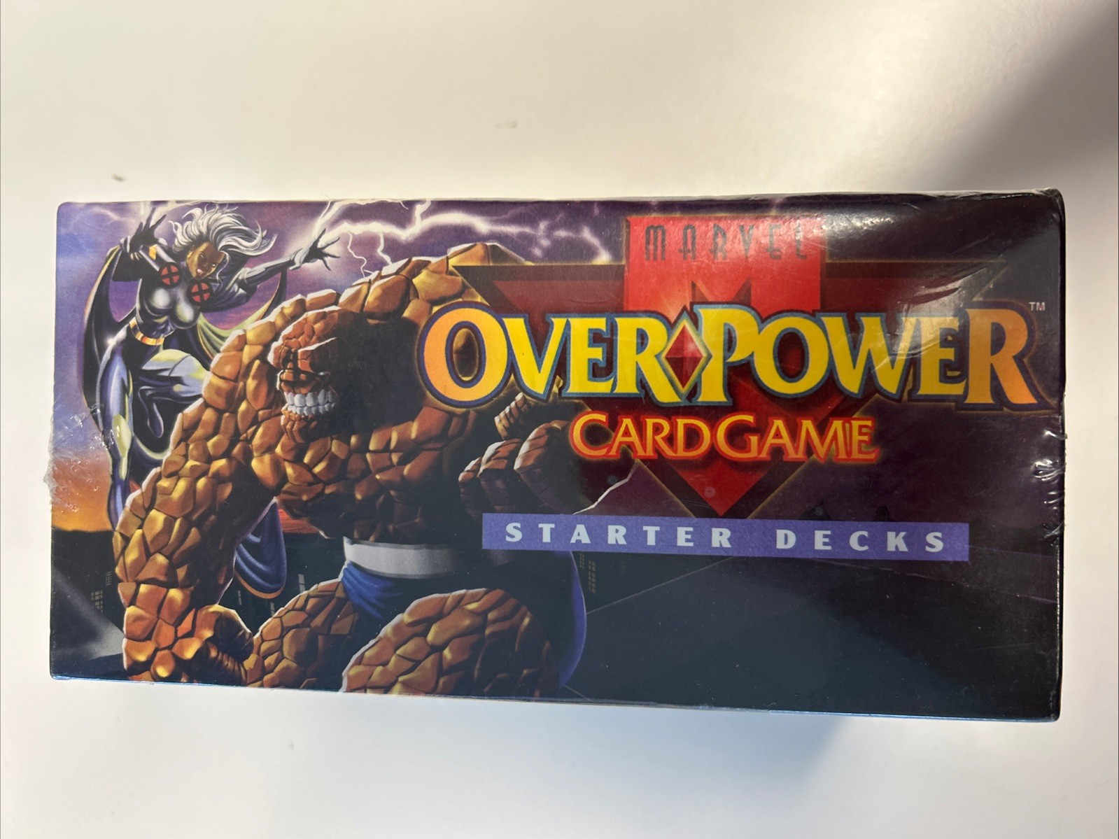 1995 Fleer Marvel OverPower Card Game Starter Deck Hobby Box Factory Sealed