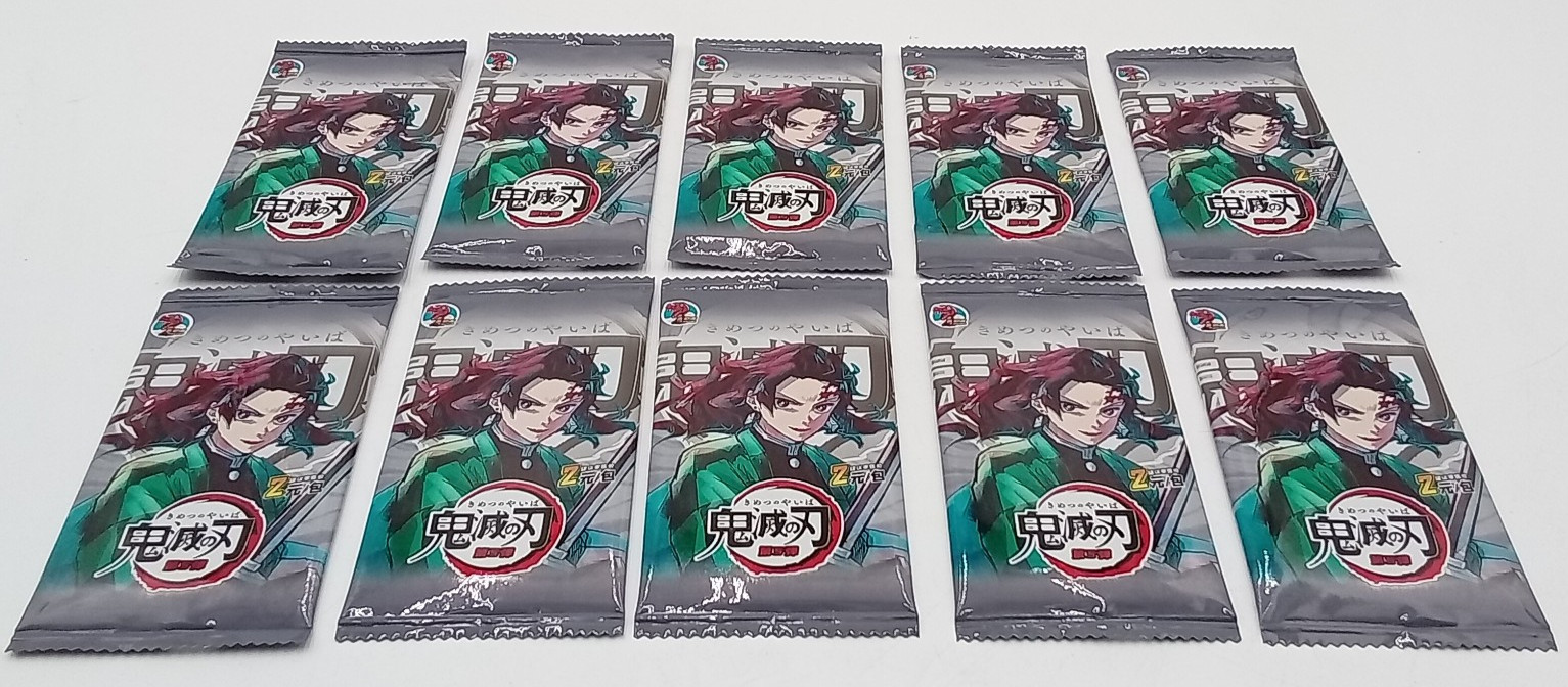 Demon Slayer Kimetsu No Yaiba Trading Card Booster Packs lot of 10