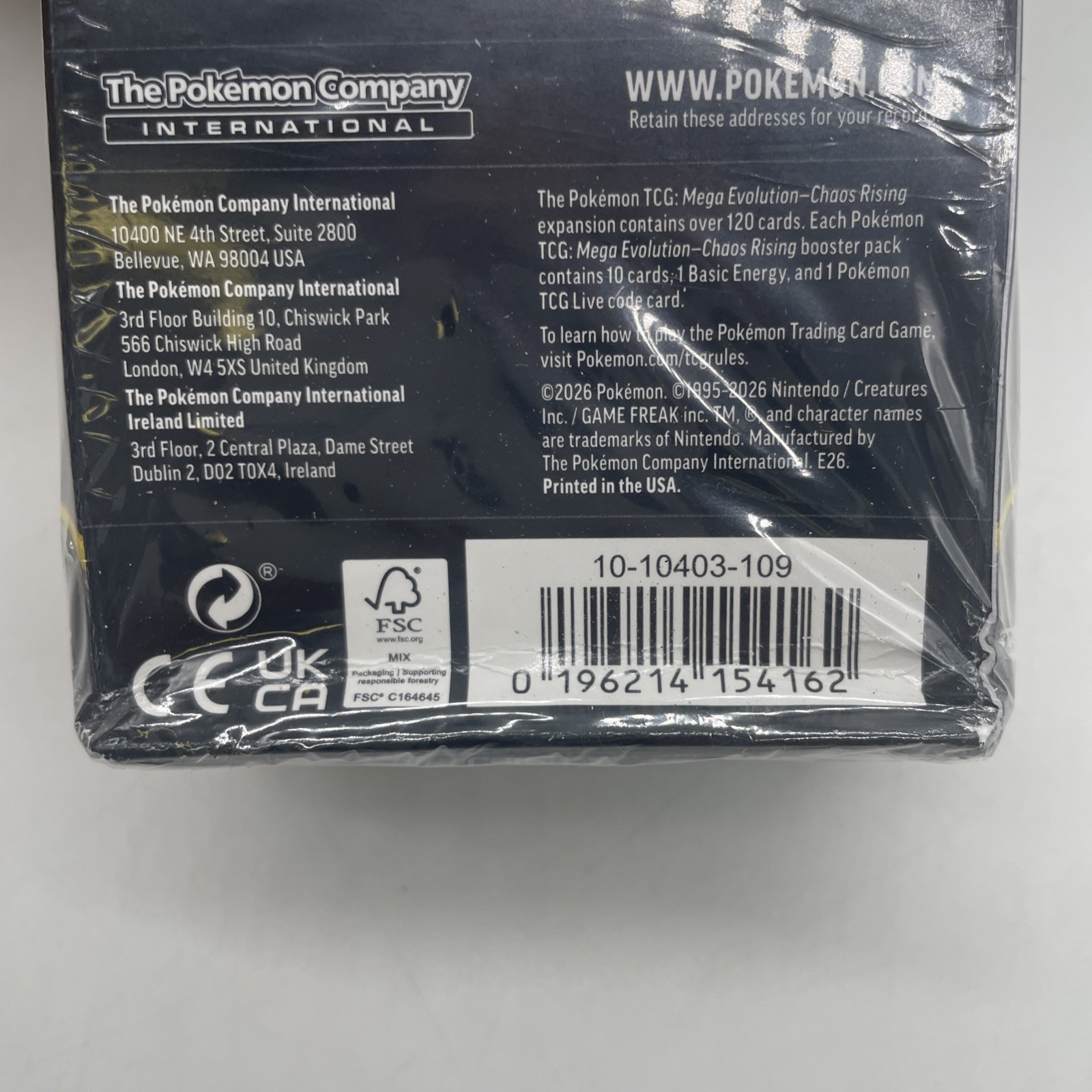 Pokemon TCG ME04: Chaos Rising Booster Bundle New Sealed! Box Crush #15