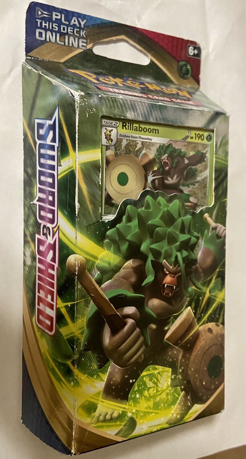 Pokemon TCG Sword & Shield Base Set Theme Deck RILLABOOM New Factory Sealed