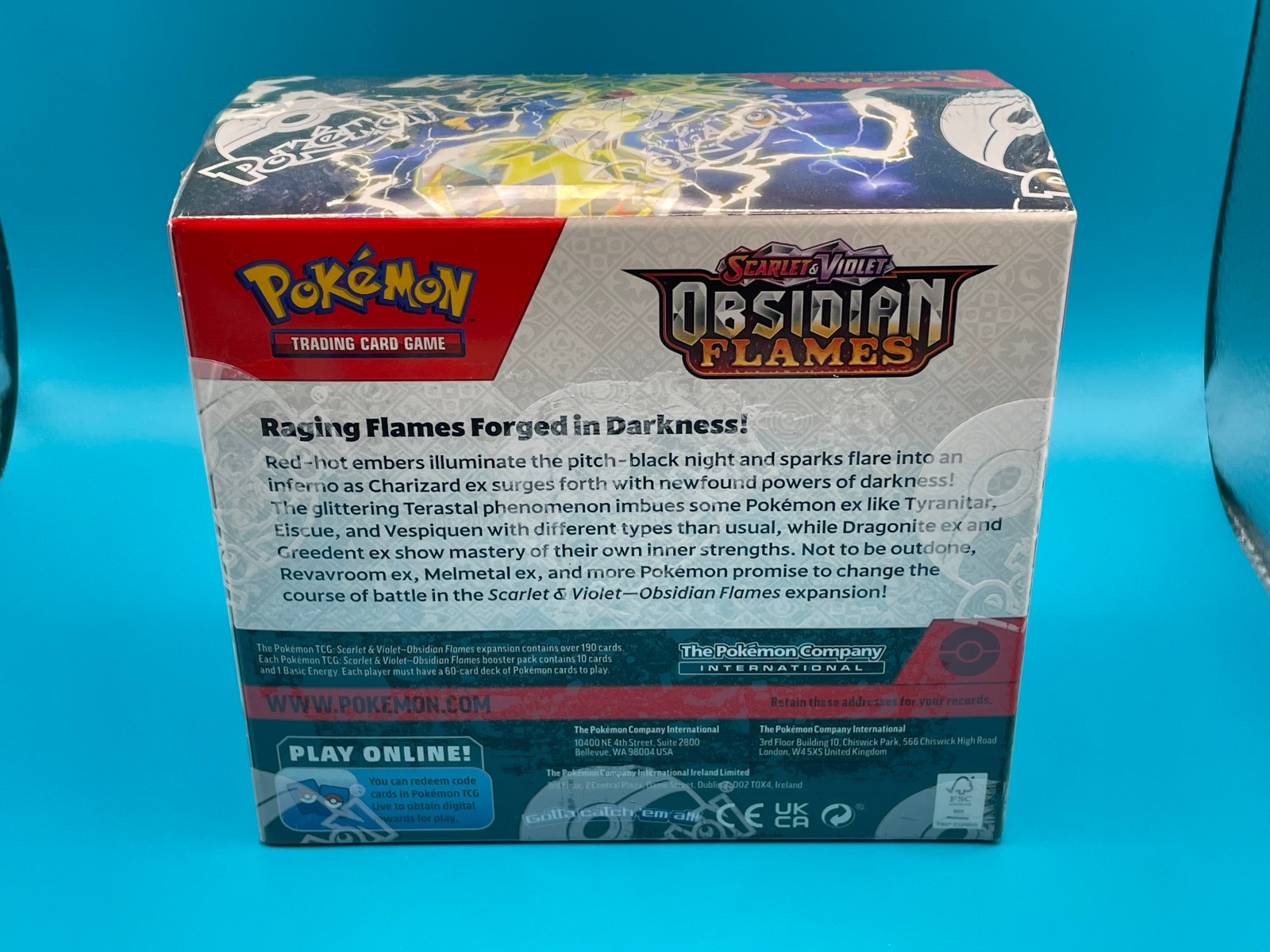 Obsidian Flames Booster Box 2023 Pokémon TCG Scarlet & Violet Sv03 Sealed