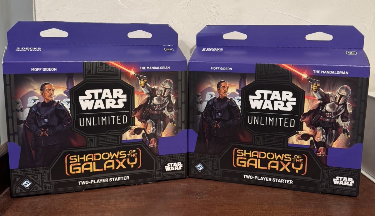 2 X Star Wars Unlimited Shadows of the Galaxy Factory Sealed 2 Player Starter