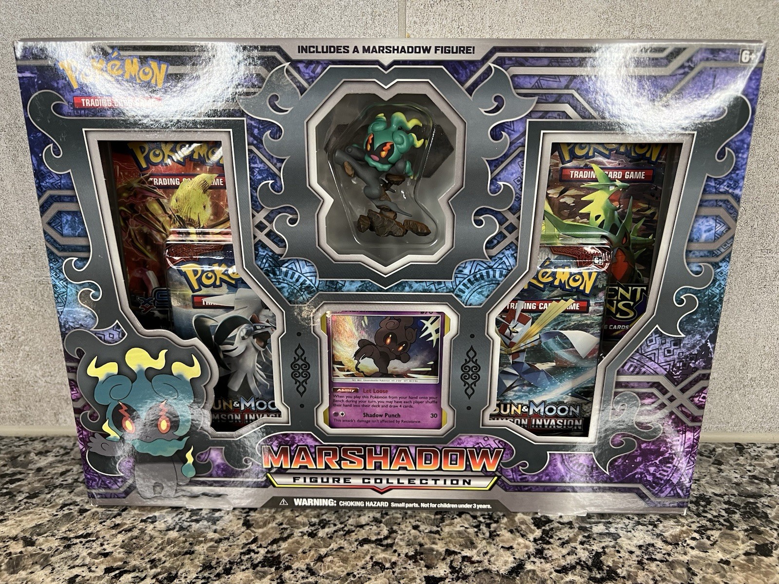 Pokemon 2017 Marshadow Figure Collection XY Sun & Moon Sealed