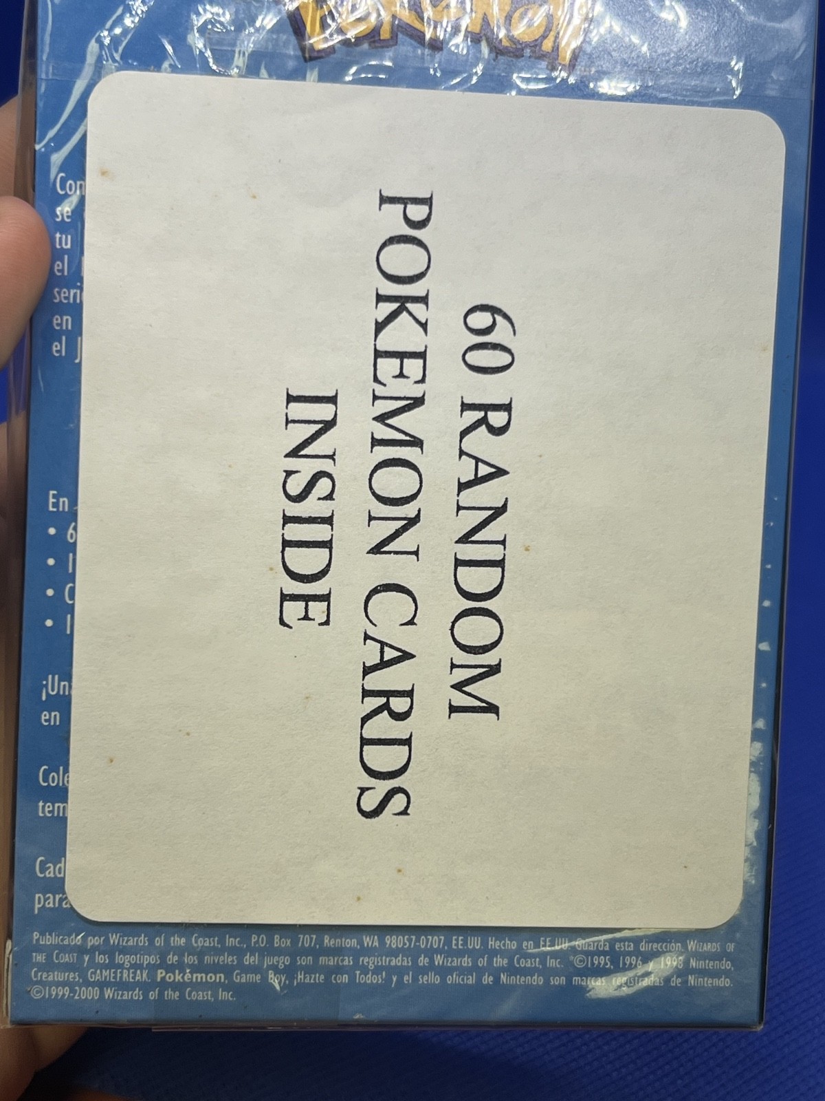 Vintage 2000 SEALED SPANISH Pokemon Apagon Blackout Squirtle Theme Deck