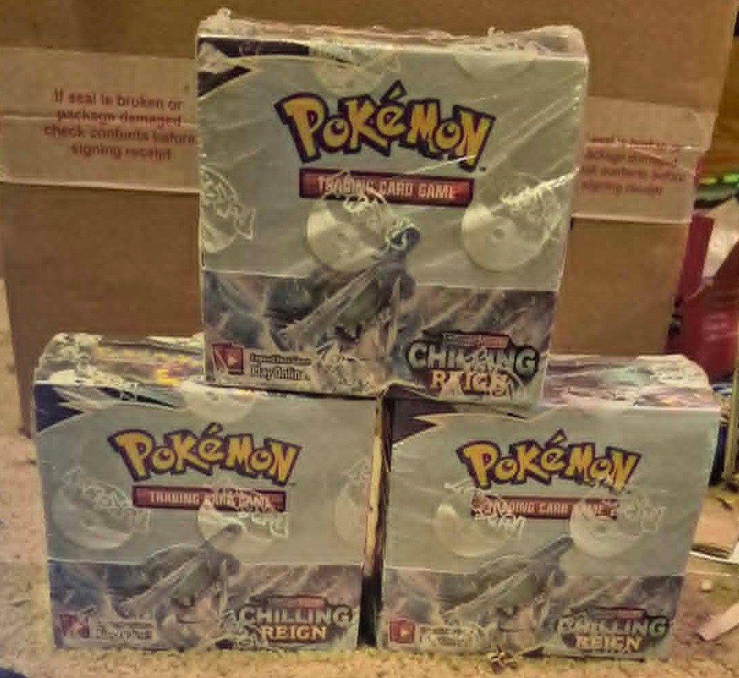 Pokemon Chilling Reign Booster Box – Sealed Buy 1 or all 3 and get a discount