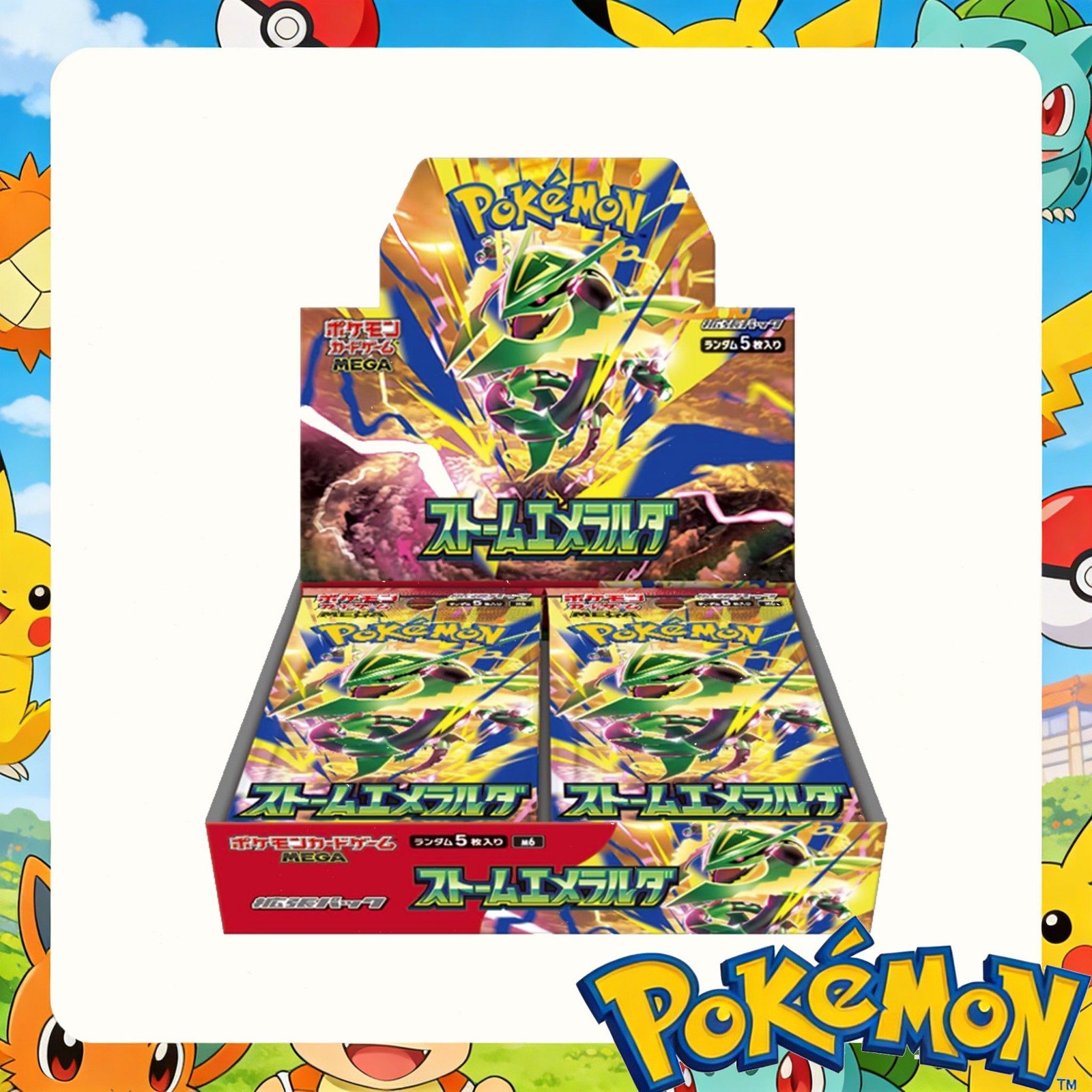 PSL Japanese Storm Emeralda Booster Box M6 Pokemon TCG Sealed Original Box