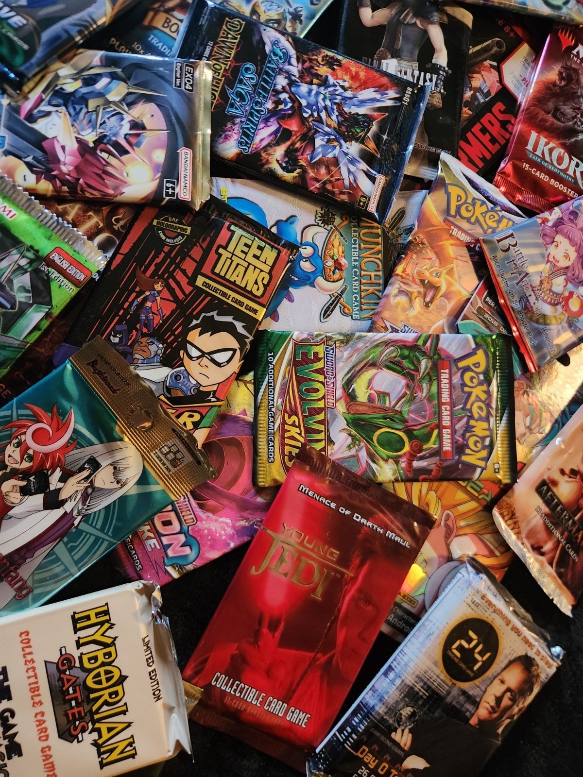 CCG Gift Box Magic MTG and Many More 50 Booster Packs 10 Starter Decks and 1 box