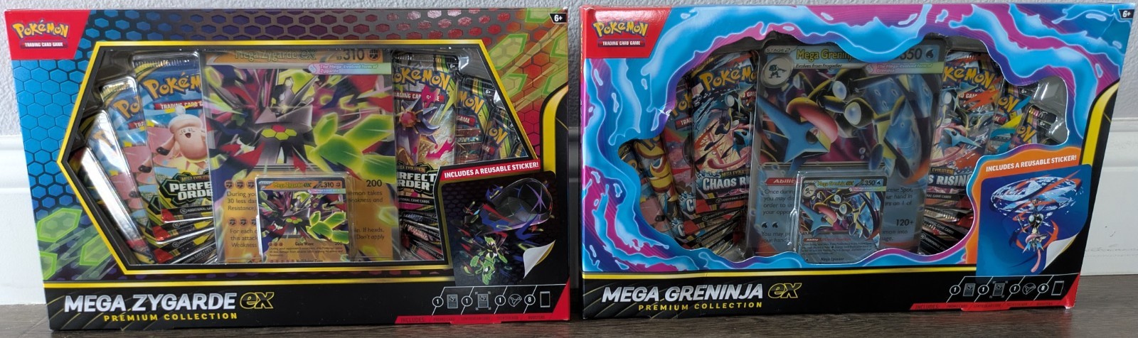 Pokémon Mega Zygarde & Mega Greninja ex Premium Collection Box [LOT OF 2 SEALED]