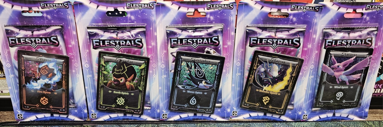 Elestrals – Founders Edition (Kickstarter) Blister Set (All 5 Spirit Types)