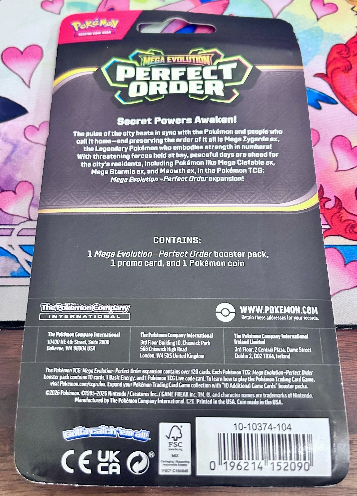 Checklane Blister (Makuhita) Perfect Order ME03 Pokemon TCG