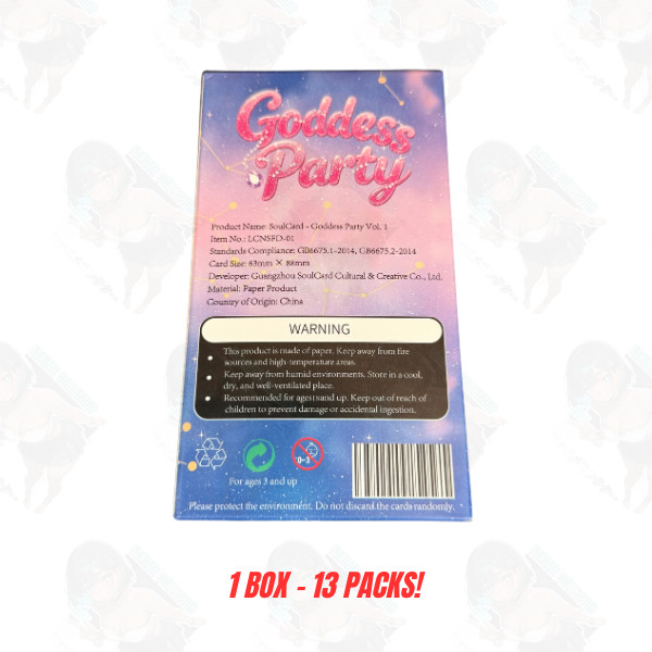 Goddess Story – Soul Card – Goddess Party Booster Box (13 Packs) Anime Spicy TCG