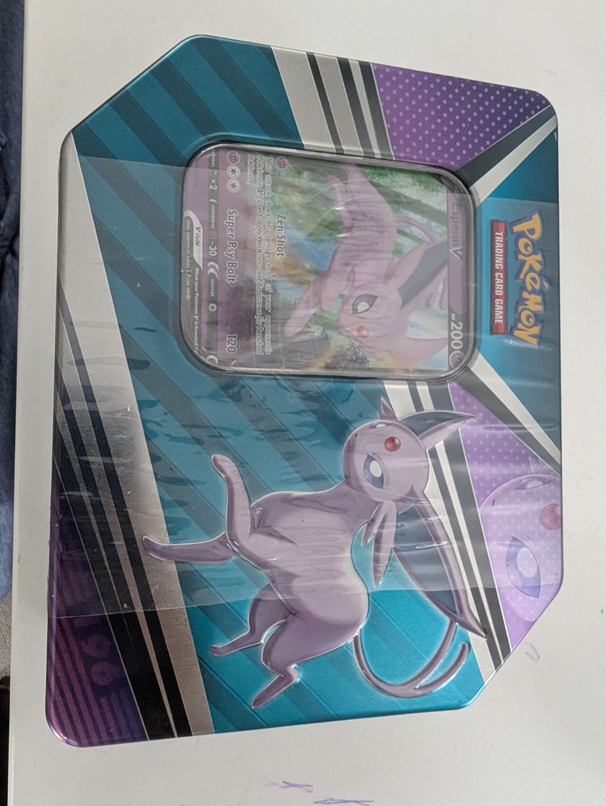 Pokémon Company V Heroes Tin Espeon V 2022 Metal Tin Box SEALED English