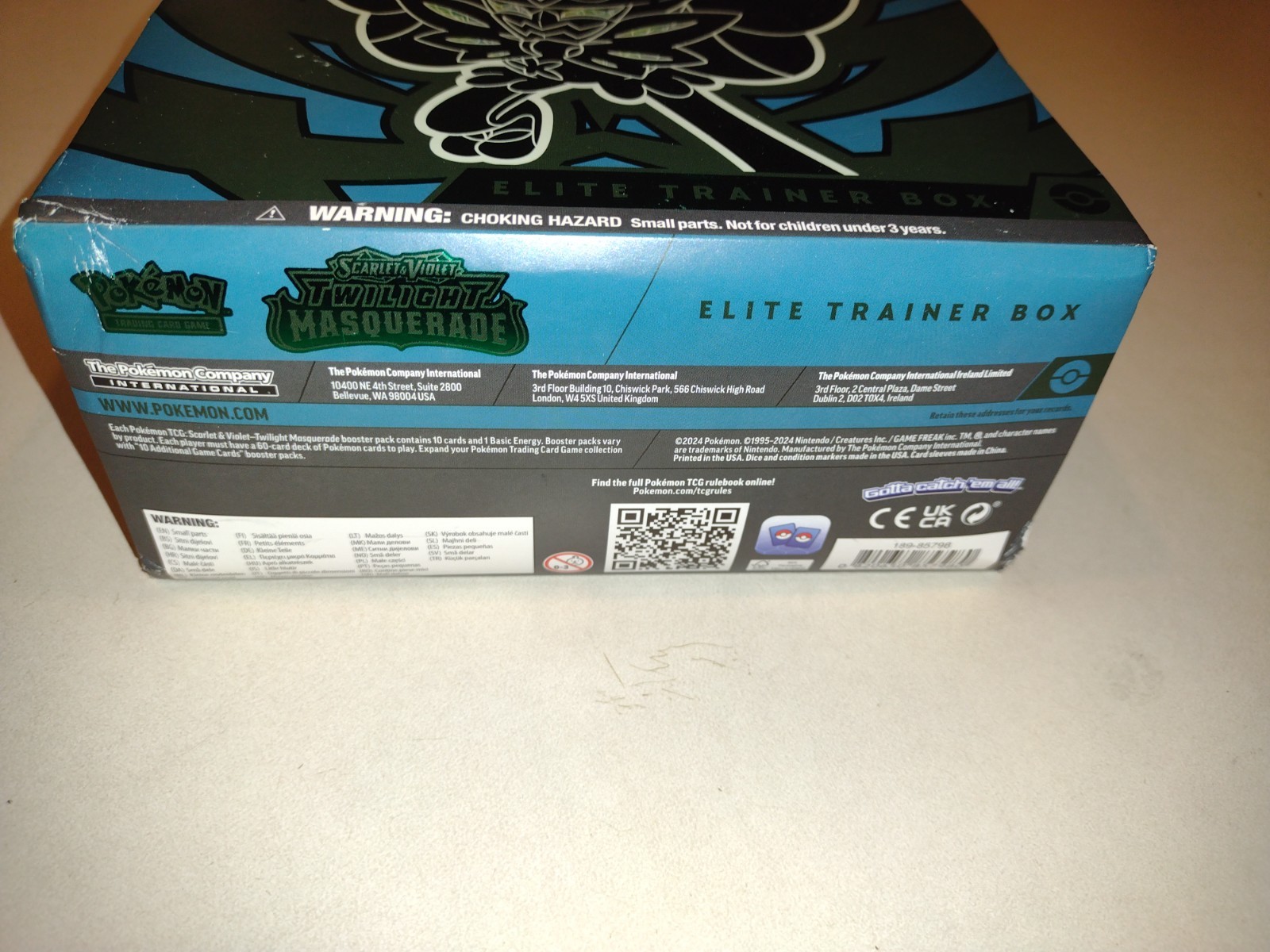 Pokemon Scarlet & Violet Twilight Masquerade Elite Trainer Box Unopened Packs