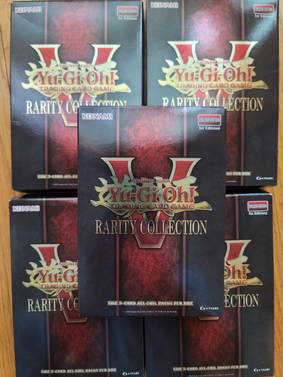 Lot Of 5. Yu-Gi-Oh! Rarity Collection V Box 1st Edition