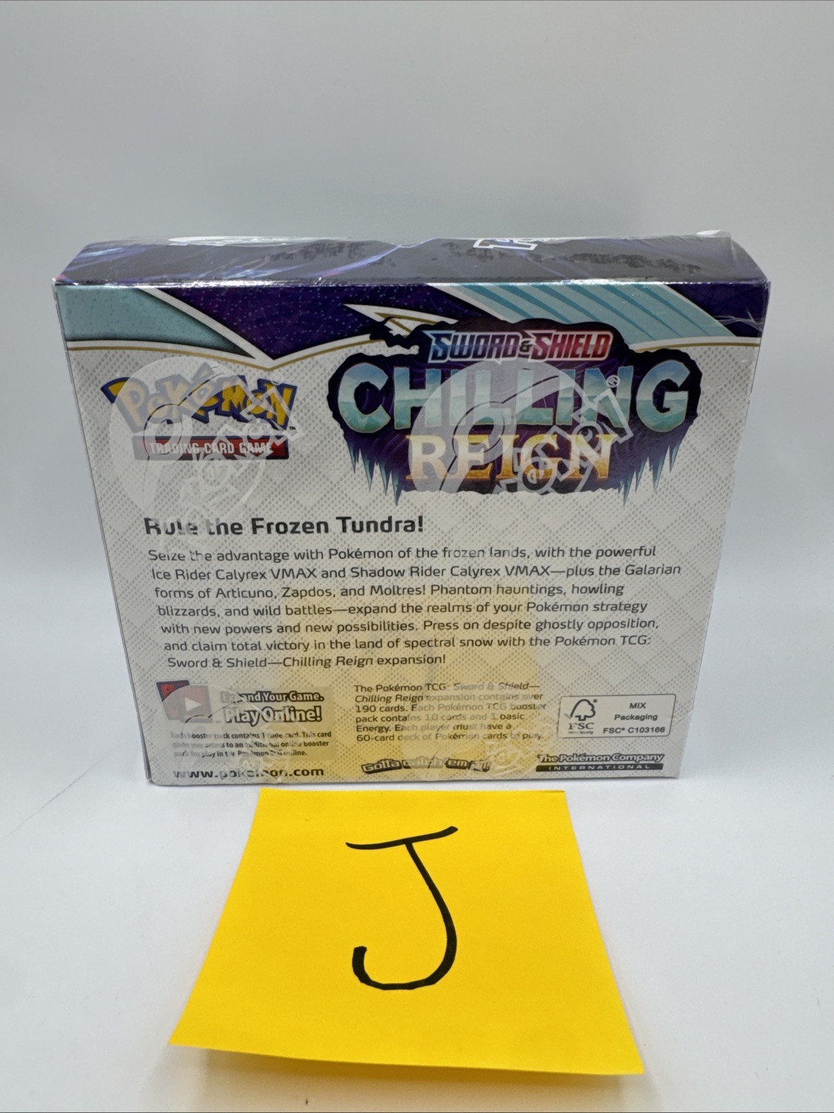 Pokémon TCG Sword & Shield Chilling Reign Booster Box (J)