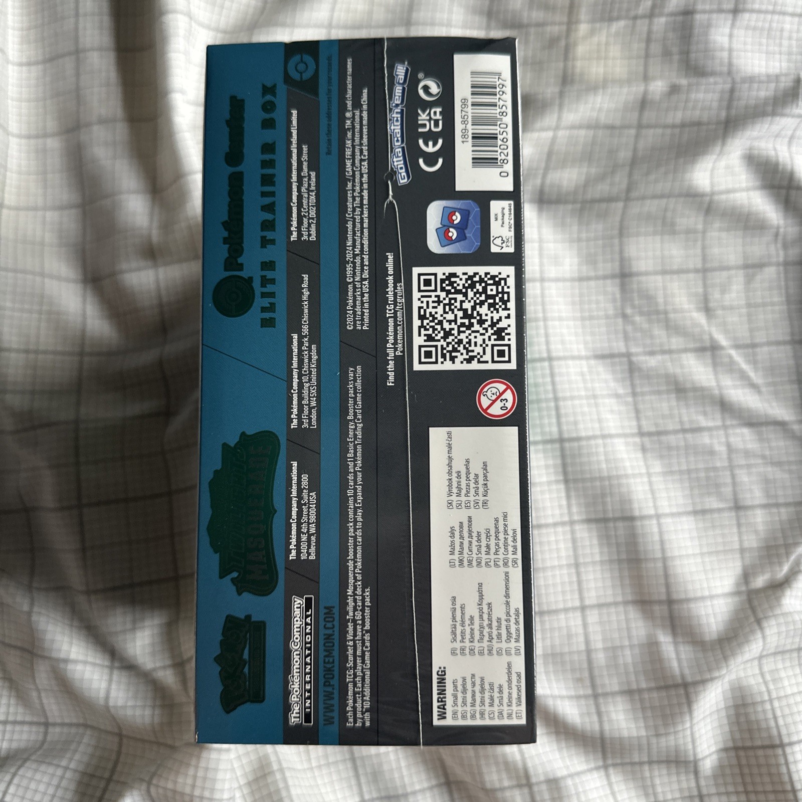 Pokémon Twilight Masquerade Pokemon Center Elite Trainer Box ETB Sealed